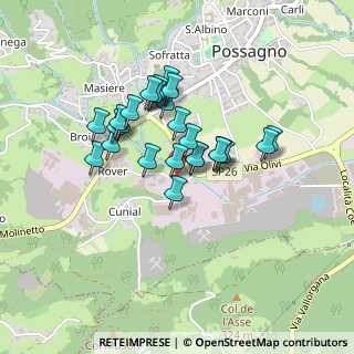 Mappa Via Fornaci, 31054 Possagno TV, Italia (0.32308)