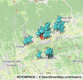 Mappa Via Fornaci, 31054 Possagno TV, Italia (1.2585)