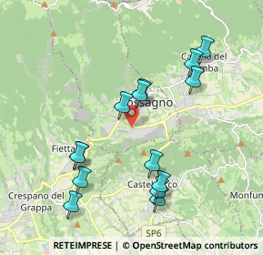 Mappa Via Fornaci, 31054 Possagno TV, Italia (1.94429)