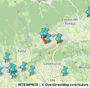 Mappa Via Fornaci, 31054 Possagno TV, Italia (2.776)