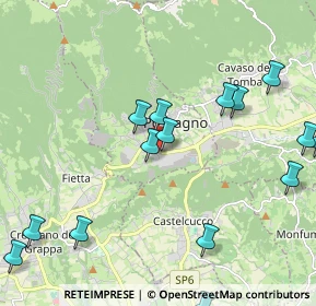 Mappa Via Fornaci, 31054 Possagno TV, Italia (2.74294)