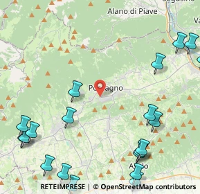 Mappa Via Fornaci, 31054 Possagno TV, Italia (6.247)