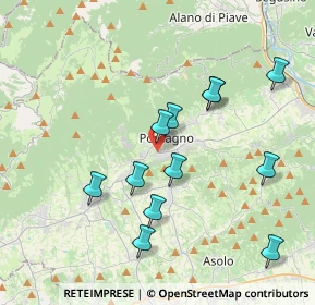 Mappa Via Fornaci, 31054 Possagno TV, Italia (3.72417)