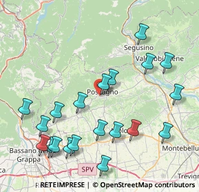 Mappa Via Fornaci, 31054 Possagno TV, Italia (9.2735)