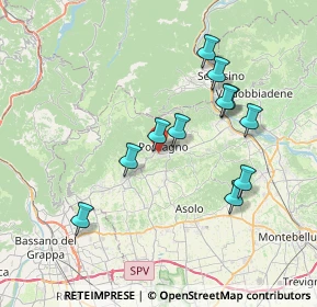 Mappa Via Fornaci, 31054 Possagno TV, Italia (6.82)