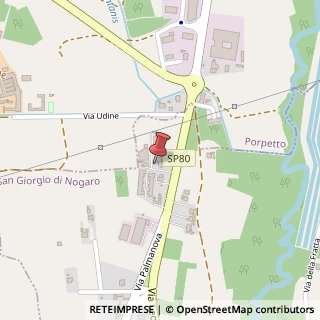 Mappa Via Palmanova, 41, 33058 San Giorgio di Nogaro, Udine (Friuli-Venezia Giulia)