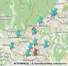Mappa Via Abbondio Sangiorgio, 21056 Induno Olona VA, Italia (2.12727)