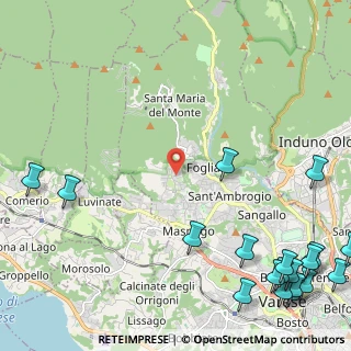 Mappa Via Carini, 21100 Varese VA, Italia (3.61842)