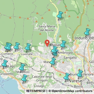 Mappa Via Carini, 21100 Varese VA, Italia (2.88267)