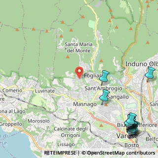 Mappa Via Carini, 21100 Varese VA, Italia (3.63933)