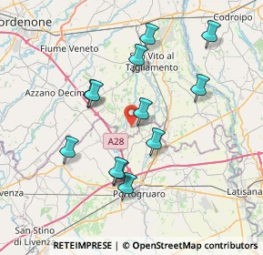 Mappa Via Villacucca, 33079 Sesto Al Reghena PN, Italia (6.99167)
