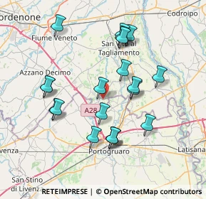 Mappa Via Villacucca, 33079 Sesto Al Reghena PN, Italia (7.1025)