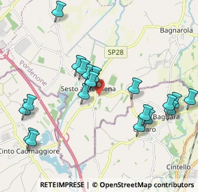 Mappa Via M. Cortinovis A., 33079 Sesto al Reghena PN, Italia (2.0425)
