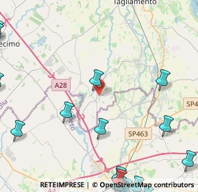Mappa Via M. Cortinovis A., 33079 Sesto al Reghena PN, Italia (7.1065)