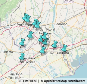 Mappa Via M. Cortinovis A., 33079 Sesto al Reghena PN, Italia (11.52692)