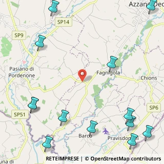 Mappa Via Villacriccola, 33082 Azzano decimo PN, Italia (3.41308)