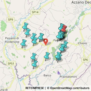 Mappa Via Villacriccola, 33082 Azzano decimo PN, Italia (1.62607)