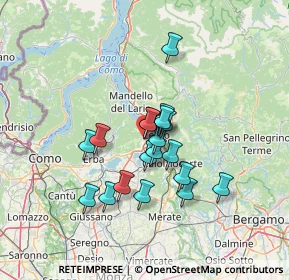 Mappa Via Alessandro Manzoni, 23868 Valmadrera LC, Italia (10.28211)
