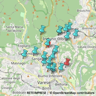 Mappa Via Monte Rosa, 21056 Induno Olona VA, Italia (1.724)