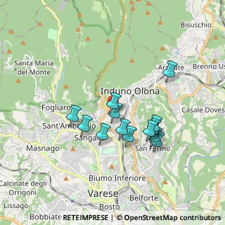 Mappa Via Monte Rosa, 21056 Induno Olona VA, Italia (1.48923)
