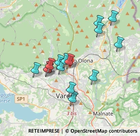 Mappa Via Monte Rosa, 21056 Induno Olona VA, Italia (3.202)