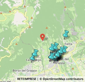 Mappa Via Santa Lucia, 31017 Crespano del Grappa TV, Italia (2.012)