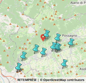 Mappa Via Santa Lucia, 31017 Crespano del Grappa TV, Italia (3.97)