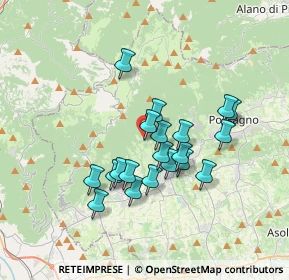 Mappa Via Santa Lucia, 31017 Crespano del Grappa TV, Italia (2.917)