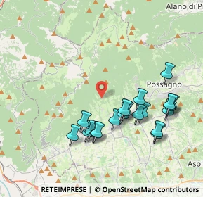 Mappa Via Santa Lucia, 31017 Crespano del Grappa TV, Italia (3.843)