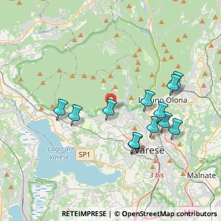 Mappa Velate, 21100 Varese VA, Italia (3.76417)