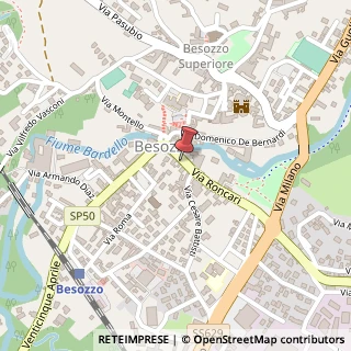 Mappa Via Luigi Roncari, 22, 21023 Besozzo, Varese (Lombardia)