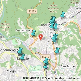 Mappa Via P. Bordone, 21056 Induno Olona VA, Italia (1.0925)