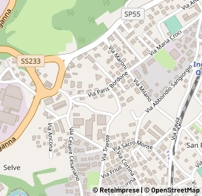Mappa Via p bordone, 21056 Varese VA, Italia (0.19231)