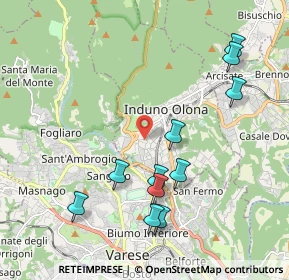 Mappa Via P. Bordone, 21056 Induno Olona VA, Italia (2.13455)