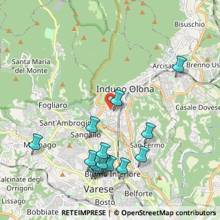 Mappa Via P. Bordone, 21056 Induno Olona VA, Italia (2.36286)