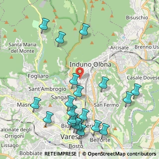 Mappa Via P. Bordone, 21056 Induno Olona VA, Italia (2.515)