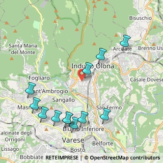 Mappa Via P. Bordone, 21056 Induno Olona VA, Italia (2.39917)
