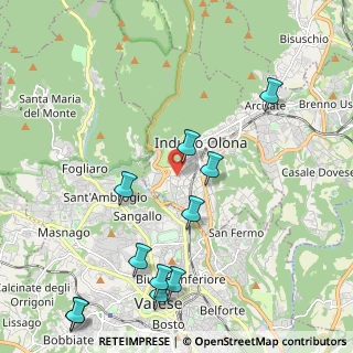Mappa Via P. Bordone, 21056 Induno Olona VA, Italia (2.51455)
