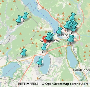 Mappa Via Pozzi Monsignore Arturo, 23868 Valmadrera LC, Italia (3.857)