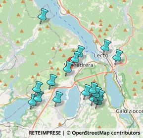 Mappa Via Pozzi Monsignore Arturo, 23868 Valmadrera LC, Italia (3.95176)