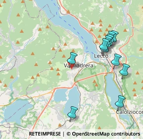 Mappa Via Pozzi Monsignore Arturo, 23868 Valmadrera LC, Italia (4.33455)