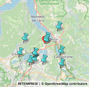 Mappa Via Pozzi Monsignore Arturo, 23868 Valmadrera LC, Italia (6.49167)