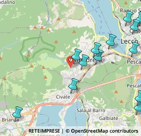 Mappa Via Pozzi Monsignore Arturo, 23868 Valmadrera LC, Italia (2.84929)