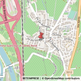 Mappa Via alla Stazione, 12, 38068 Rovereto, Trento (Trentino-Alto Adige)
