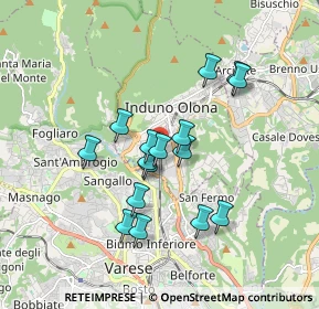 Mappa Via Tofane, 21056 Induno Olona VA, Italia (1.47563)