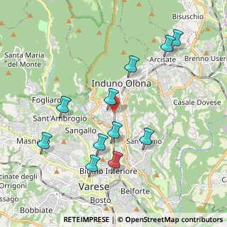 Mappa Via Tofane, 21056 Induno Olona VA, Italia (2.03091)
