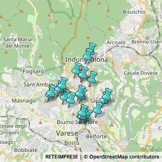 Mappa Via Tofane, 21056 Induno Olona VA, Italia (1.5035)