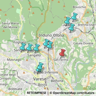 Mappa Via Tofane, 21056 Induno Olona VA, Italia (1.85)