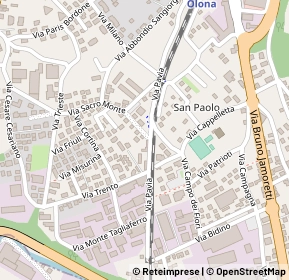 Mappa Via tofane, 21056 Varese VA, Italia (0.17308)