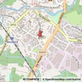 Mappa Via Cesare Battisti, 13, 21023 Besozzo, Varese (Lombardia)